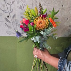 A small colourful bouquet. Flowerheart art bouquets.